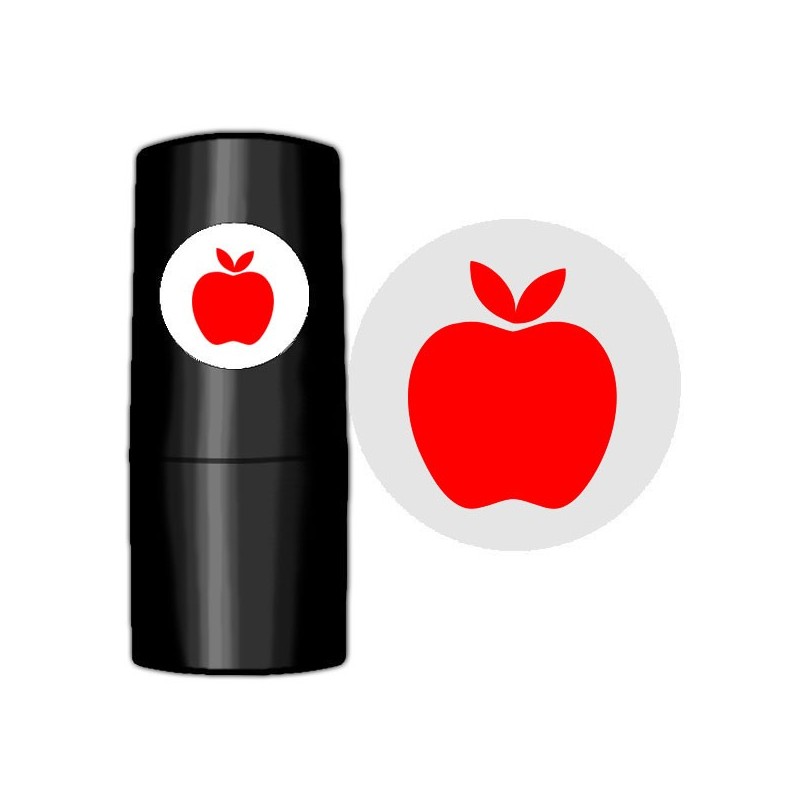 66 Stämpel: Äpple röd