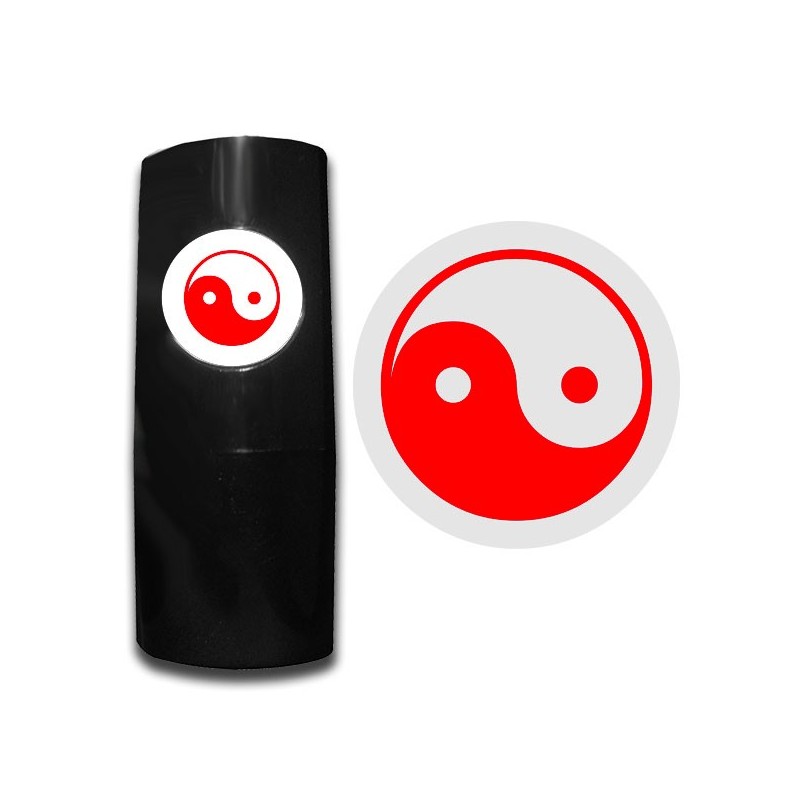 93 Stämpel: Yin Yang röd 93 Stämpel: Yin Yang röd
