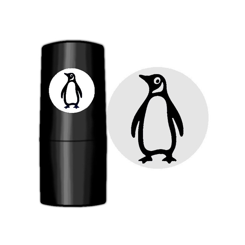 108 Stämpel: Pingvin svart