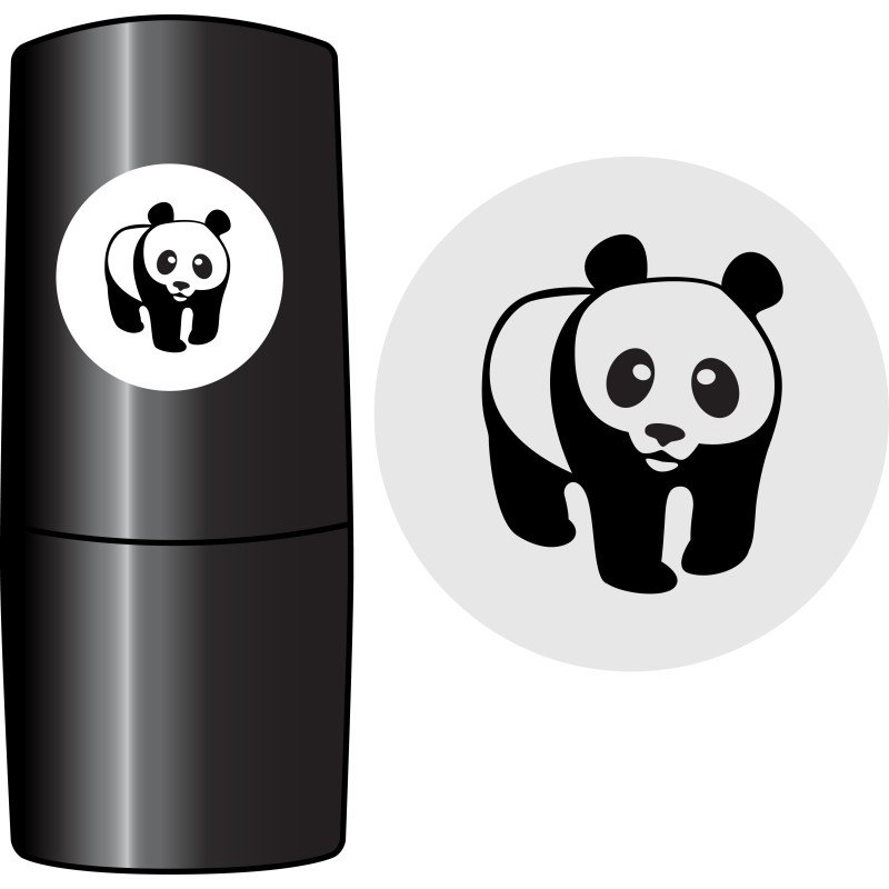153 Stämpel: Panda svart 153 Stämpel: Panda svart
