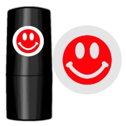 43 Stämpel: Smiley röd