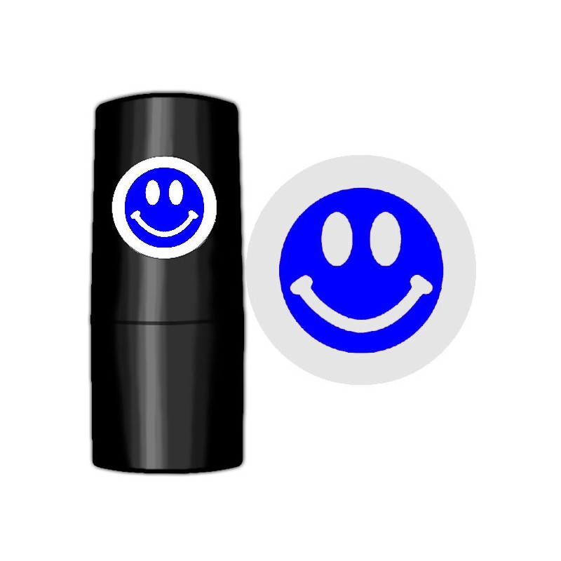 44 Stämpel: Smiley blå 44 Stämpel: Smiley blå